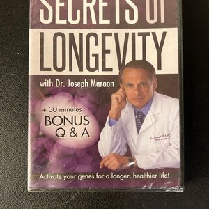 Secrets Of Longevity Dr. Joseph Maroon (DVD) Longevity Factor Epigenetics Sealed